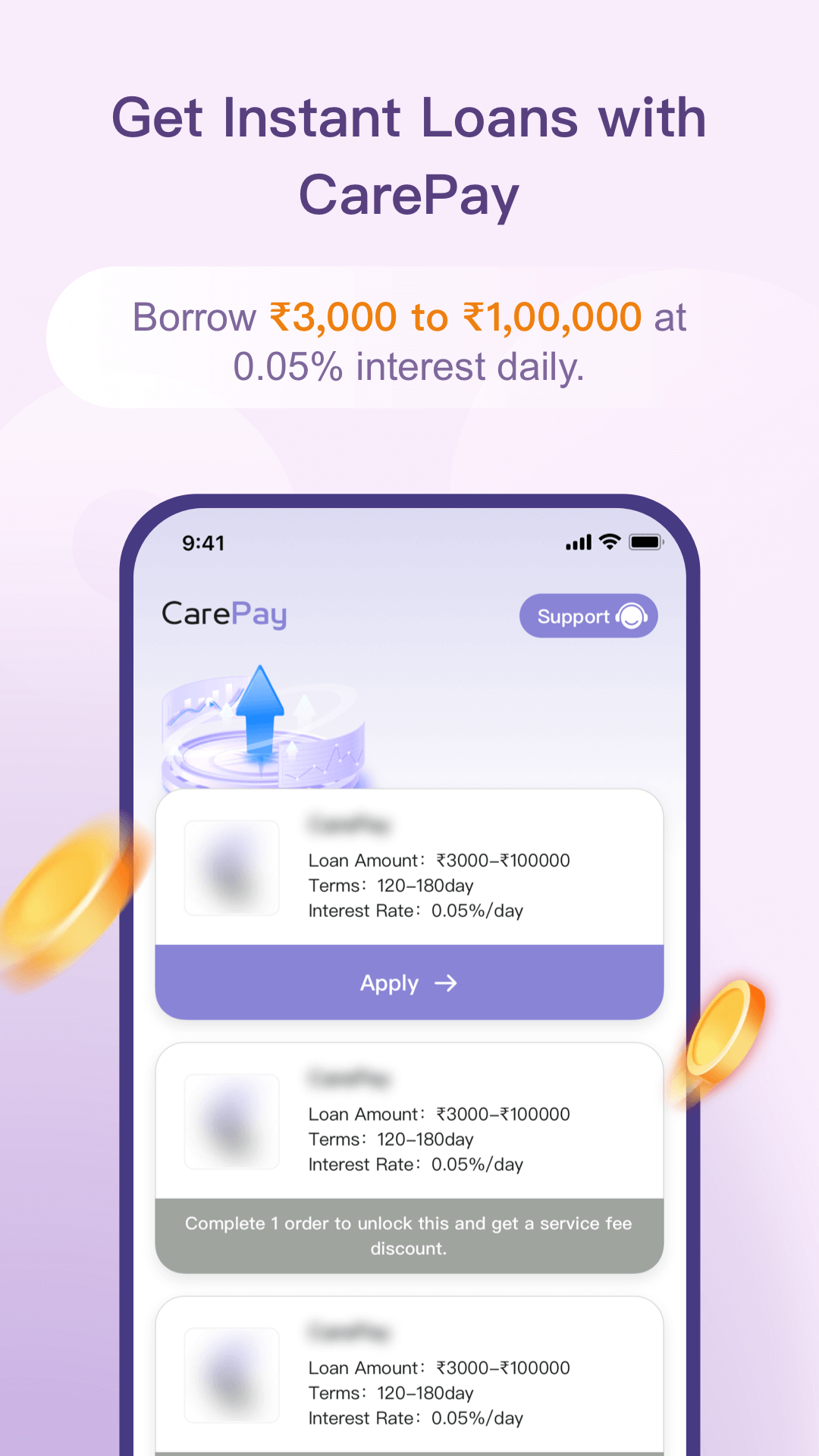 CarePay App Screen 1